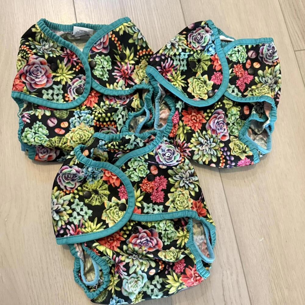 Thirsties Size 3 Duo Wrap Cover Desert Bloom Excellent